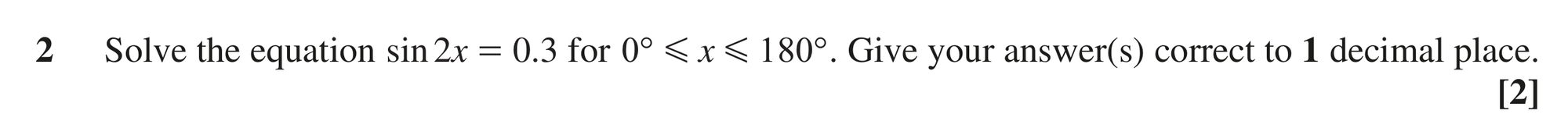Question 2 — Trig — OCR MEI October 2021