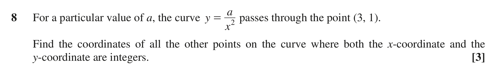 Question 8 — Reciprocal Graphs — OCR MEI October 2021