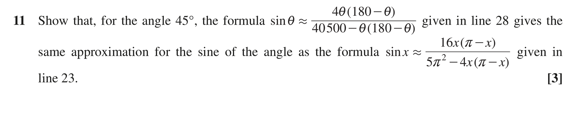 Question 11 — Arc Length, Sectors and Segments, Proof, Trig — OCR MEI June 2022