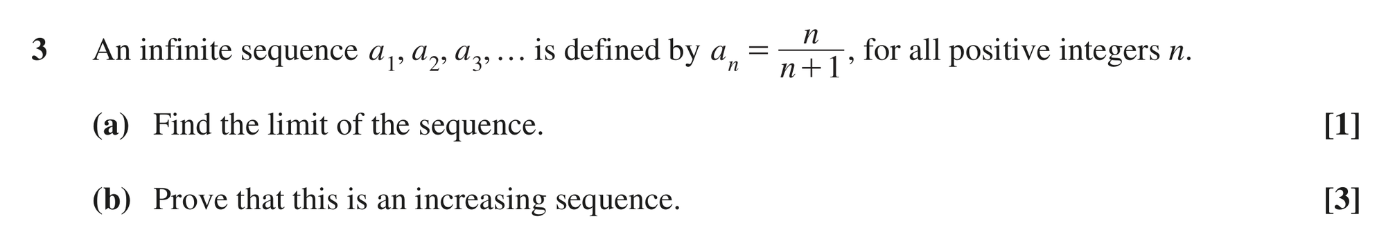 Question 3 — Recurrence Relations — OCR MEI June 2022