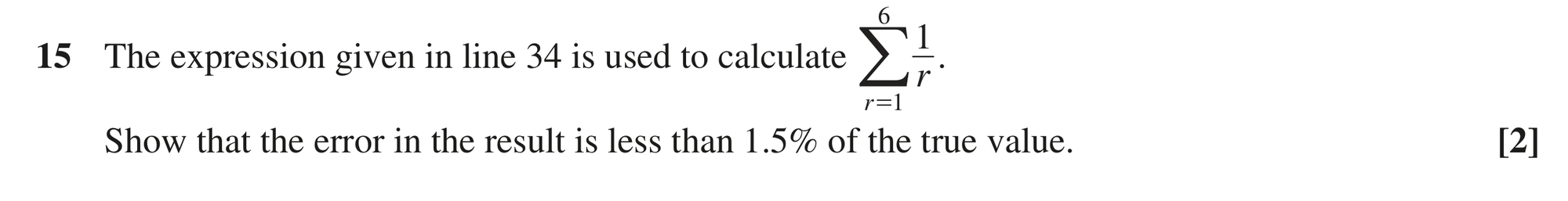 Question 15 — Logarithms — OCR MEI June 2023