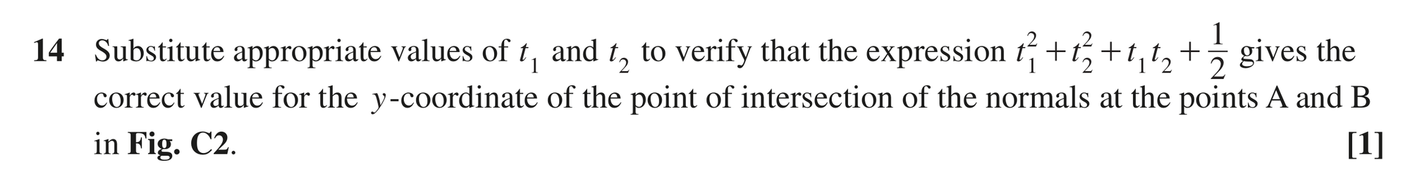 Question 14 — Differentiation, Quadratics, Coordinate Geometry, Integration — OCR MEI June 2024
